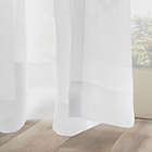 Alternate image 2 for No. 918&reg; Amina Open Weave Indoor/Outdoor Sheer 96-Inch Tab Top Curtain Panel in White (Single)