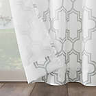 Alternate image 2 for Sun Zero&reg; Ria Trellis Indoor/Outdoor UV Protectant 108-Inch  Curtain Panel in Grey (Single)