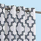 Alternate image 1 for Sun Zero&reg; Ria Trellis Indoor/Outdoor UV Protectant 108-Inch Curtain Panel in Indigo (Single)