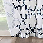 Alternate image 2 for Sun Zero&reg; Ria Trellis Indoor/Outdoor UV Protectant 84-Inch Curtain Panel in Indigo (Single)
