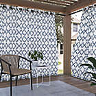 Alternate image 0 for Sun Zero&reg; Ria Trellis Indoor/Outdoor UV Protectant 84-Inch Curtain Panel in Indigo (Single)