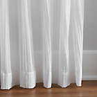 Alternate image 2 for Elrene Home Fashions&reg; Jolie 84-Inch Tie Top Sheer Window Curtain Panel in White (Single)