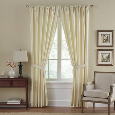 Versailles Waterfall 95-Inch Rod Pocket Window Curtain Panel in Ivory (Single)