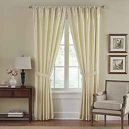 Versailles Waterfall 84-Inch Rod Pocket Window Curtain Panel in Ivory (Single)