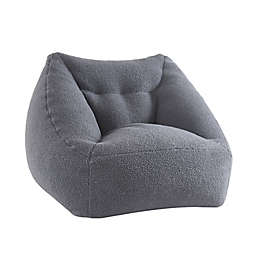 Simply Essential™ Sherpa Bean Bag Chair in Grey