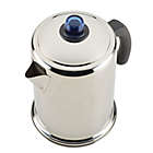 Alternate image 1 for Farberware Classic 12-Cup Stovetop Coffee Percolator in Stainless Steel/Blue