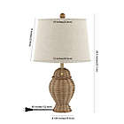 Alternate image 4 for JONATHAN Y Margie Wicker 20.5&quot; Bohemian Rustic Iron LED Table Lamp in Natural/Beige
