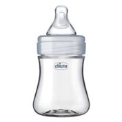 ChiccoDuo&reg; 5 oz. Hybrid Baby Bottle with Invinci-Glass&reg; in Clear/Grey