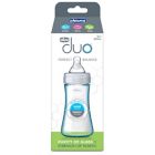 Alternate image 1 for ChiccoDuo&reg; 9 oz. Hybrid Baby Bottle with Invinci-Glass&reg; in Clear/Grey
