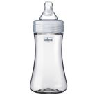 Alternate image 0 for ChiccoDuo&reg; 9 oz. Hybrid Baby Bottle with Invinci-Glass&reg; in Clear/Grey