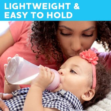 ChiccoDuo&reg; 5 oz. 2-Pack Hybrid Baby Bottles with Invinci-Glass&reg; in Clear/Grey. View a larger version of this product image.