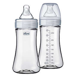 ChiccoDuo® 9 oz. 2-Pack Hybrid Baby Bottles with Invinci-Glass™ in Pink