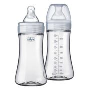 ChiccoDuo&reg; 9 oz. 2-Pack Hybrid Baby Bottles with Invinci-Glass&reg;