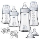 Alternate image 0 for ChiccoDuo&reg; Newborn Hybrid Baby Bottle Starter Gift Set with Invinci-Glass&reg; in Clear/Grey