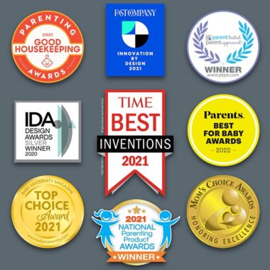 ChiccoDuo&reg; Deluxe Hybrid Baby Bottle Gift Set with Invinci-Glass&reg; in Clear/Grey. View a larger version of this product image.