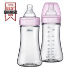 Alternate image 9 for ChiccoDuo&reg; 9 oz. 2-Pack Hybrid Baby Bottles with Invinci-Glass&reg; in Pink