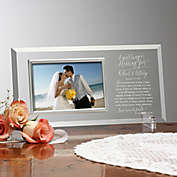 Wedding Blessing Personalized Glass Picture Frame