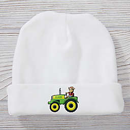 Tractor Time Personalized Baby Hat