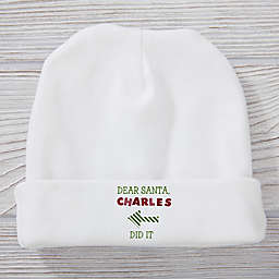 Dear Santa 0-6M Personalized Christmas Baby Hat