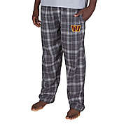 NFL Washington Redskins Men&#39;s Flannel Plaid Pajama Pant with Left Leg Team Logo