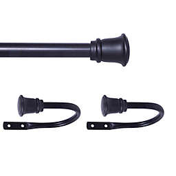 Kenney® Trumpet Adjustable Single Curtain Rod Set