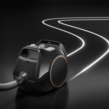 Miele&reg; Boost CX1 Cat &amp; Dog Powerline Bagless Canister Vacuum in Black. View a larger version of this product image.