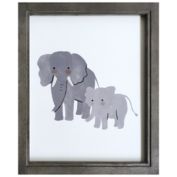 ever &amp; ever&trade; Watercolor Elephants Framed Wall Art