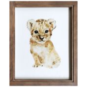 ever &amp; ever&trade; Watercolor Lion Cub Framed Wall Art