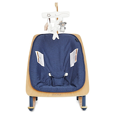 Dream On Me Evolur Tory 2-in-1 Rocker Chair in Blue. View a larger version of this product image.