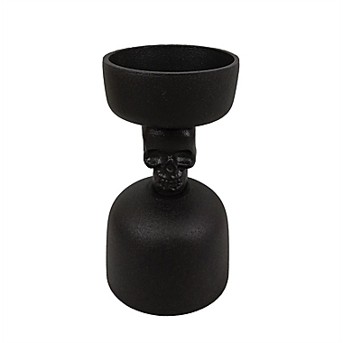 Studio 3B&trade; Halloween Pillar Candle Holder in Black. View a larger version of this product image.