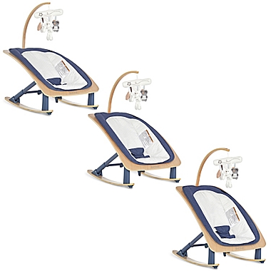 Dream On Me Evolur Tory 2-in-1 Rocker Chair in Blue. View a larger version of this product image.