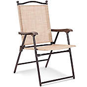 Boyel Living Folding Patio Sling Chairs (Set of 2)