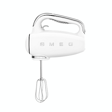 SMEG 50&#39;S Retro Style Hand Mixer in White. View a larger version of this product image.