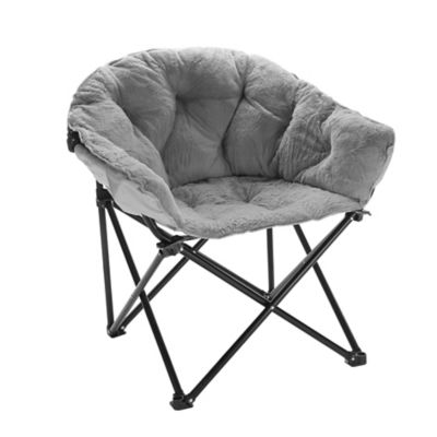 Simply Essential&trade; Foldable Faux Fur Club Chair