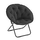 Alternate image 0 for Simply Essential&trade; Foldable Saucer Lounge Chair in Black Jersey