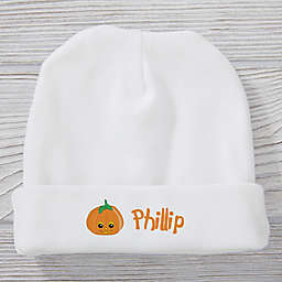 Pumpkin Pal 0-6M Personalized Baby Hat