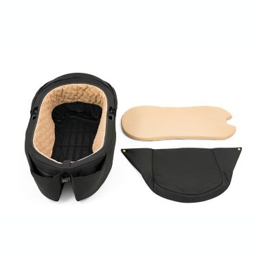Stokke&reg; Xplory&reg; X Carry Cot Signature in Black. View a larger version of this product image.
