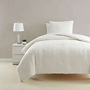 Simply Essential&trade; Cable Knit Sherpa 2-Piece Twin Comforter Set in Coconut Milk
