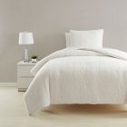 Alternate image 0 for Simply Essential&trade; Cable Knit Sherpa 2-Piece Twin Comforter Set in Coconut Milk