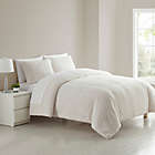 Alternate image 1 for Simply Essential&trade; Cable Knit Sherpa 3-Piece King Comforter Set in Coconut Milk