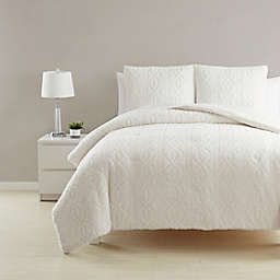 Simply Essential™ Cable Knit Sherpa Comforter Set