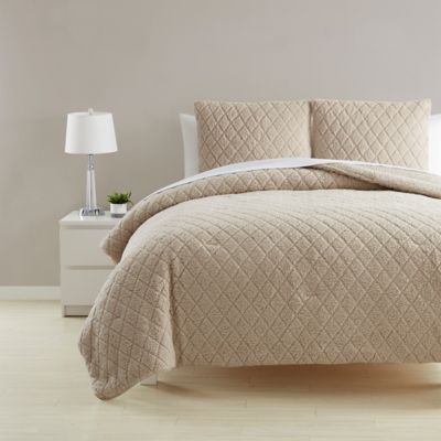 Simply Essential&trade; Diamond Sherpa 3-Piece Comforter Set