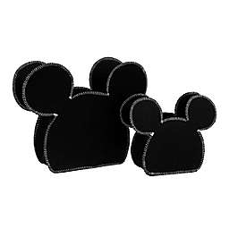 Disney® Mickey Mouse 2-Piece Felt Storage Caddy in Black