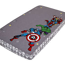 Marvel® Comics Photo Op Fitted Crib Sheet in Grey