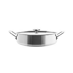 Chantal® 3.Clad™ 5 qt. Stainless Steel Sauteuse with Glass Lid