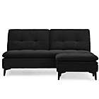 Alternate image 8 for Sealy&reg; Avondale Convertible Sofa Bed with Ottoman in Sydney Black