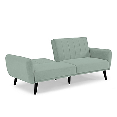 Sealy&reg; Vento Convertible Sofa Bed in Cosmic Teal. View a larger version of this product image.