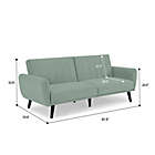 Alternate image 3 for Sealy&reg; Vento Convertible Sofa Bed in Cosmic Teal