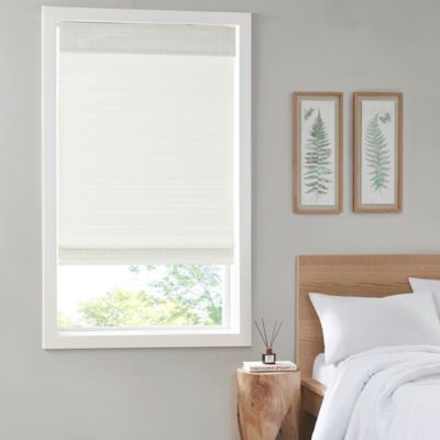 40x48 in Natural Bamboo Roman Shade Cordless Light Filtering Woven Window Blind 