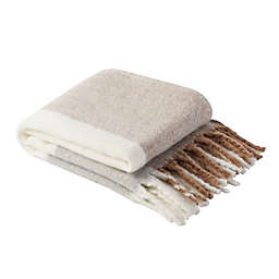 Bee & Willow™ Plaid Polyester Mohair Throw Blanket with Fringe